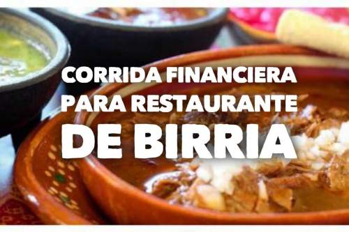 Proyección Financiera para Restaurante de Birria